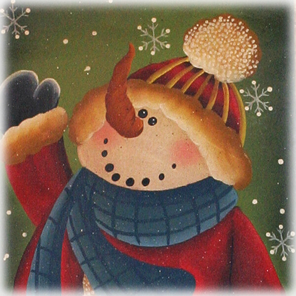 XB316 Round Bottom Snowman Banner