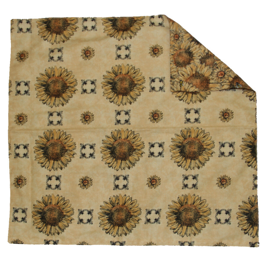 KL836SQ Sunflower Bees Table Square
