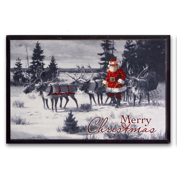 XC021 Red Santa with Deer