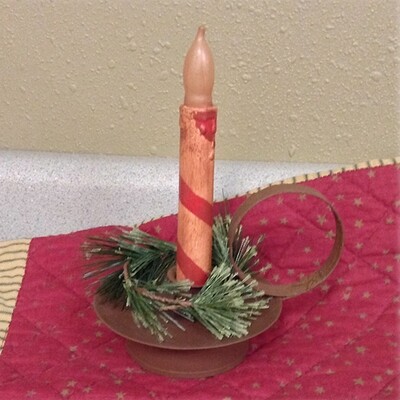XL118 Grubby Candy Cane Candle