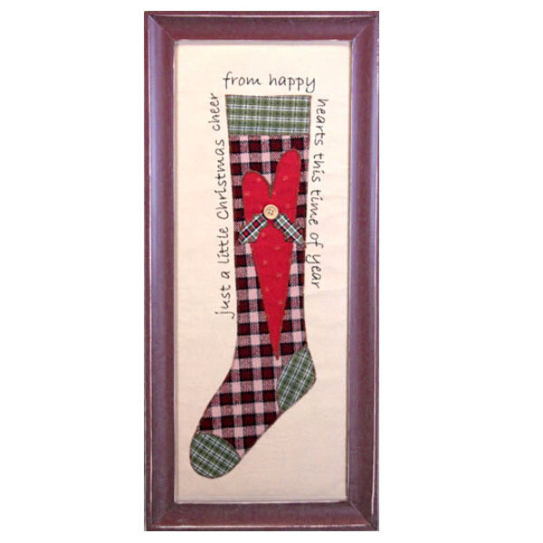 XY108  Appliqued Stocking Stitchery