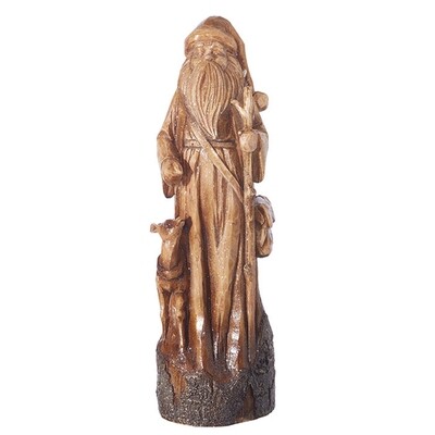 XX081 Carved Santa with Deer