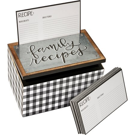 KE160 Recipe Box w Recipe Cards