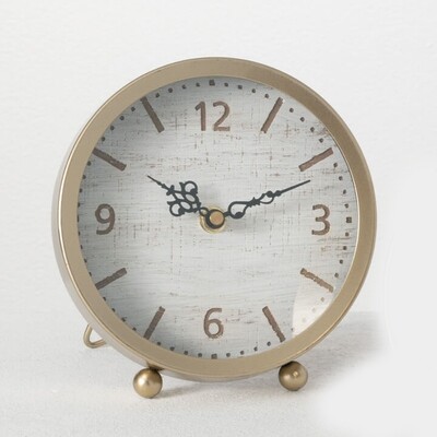 TT327 Rustic Wooden Clock