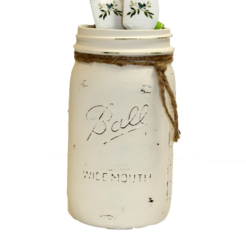 A_Jar Chalk Painted Jar