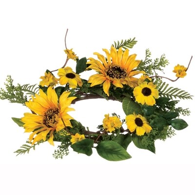 1B173 Sunflower Candle Ring
