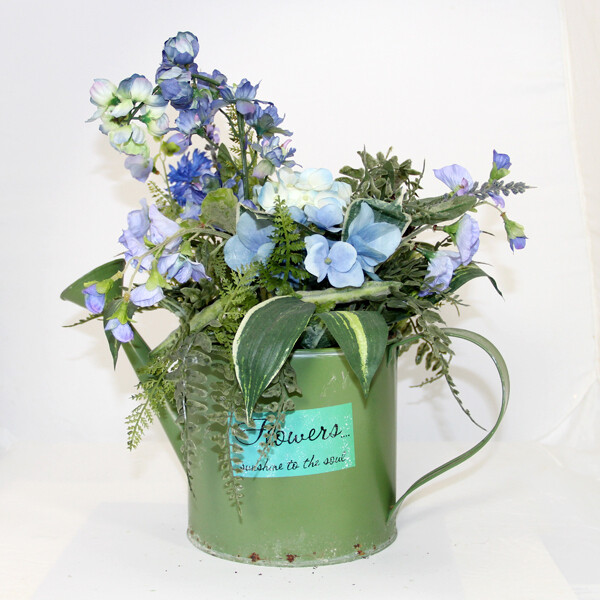 1B707 Lavender Water Can Arrangement