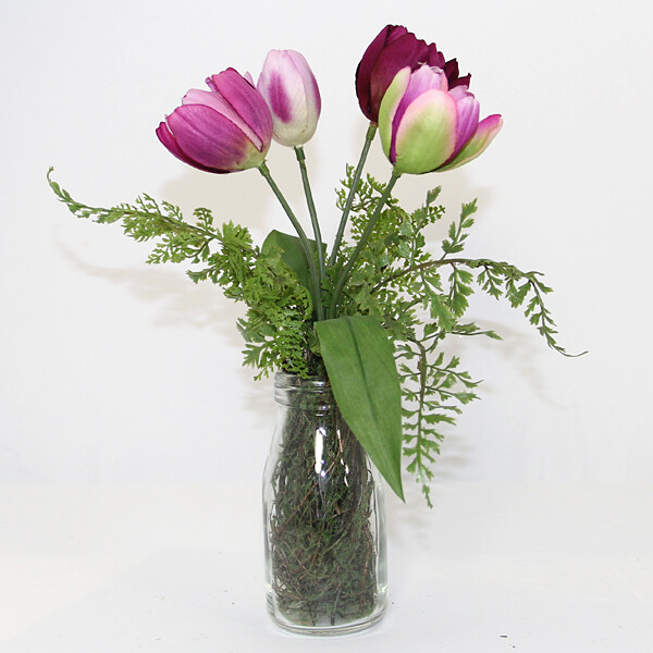 1B846 Milk Bottle Tulips