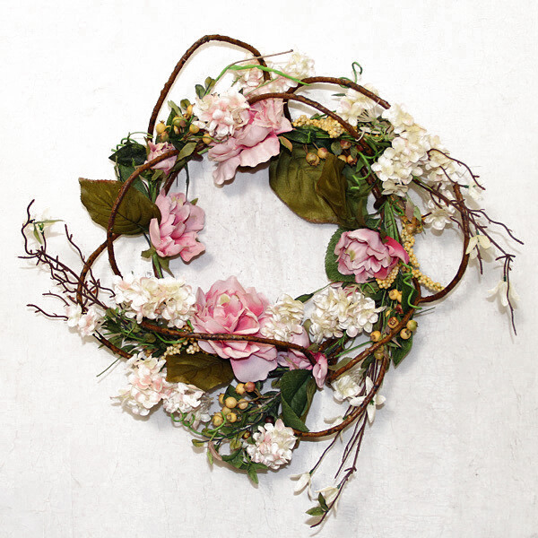 1B886 Peony Wreath