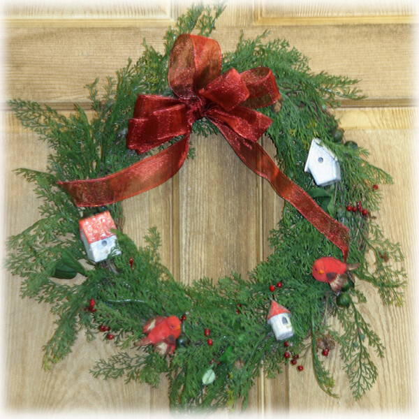 1BW009 Bird Lovers Wreath