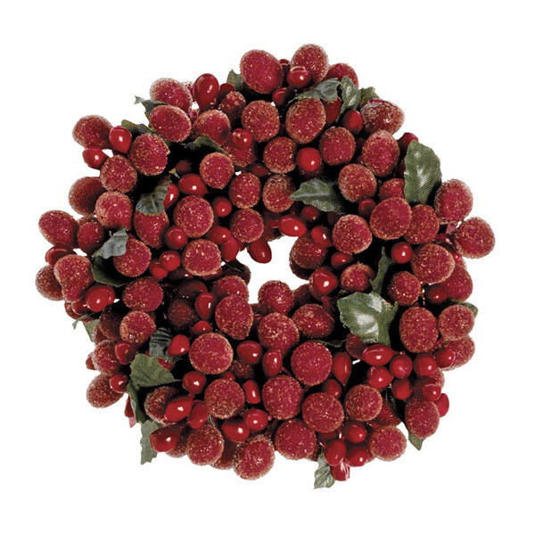 1BW092M  Sugar Bead Red Candle Ring