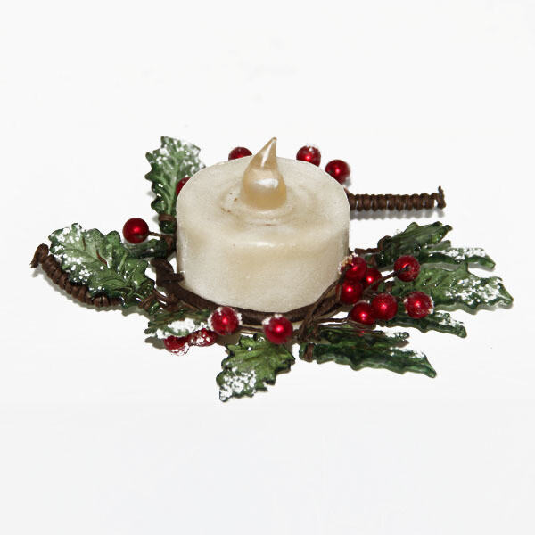 1BW238 Crystal  Ivy Candle Ring