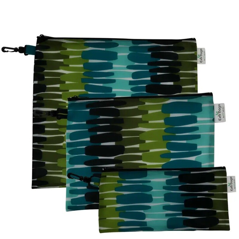 QNVP - Green Stripe Pouch