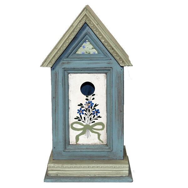 4B913 Painted Wood Bird House