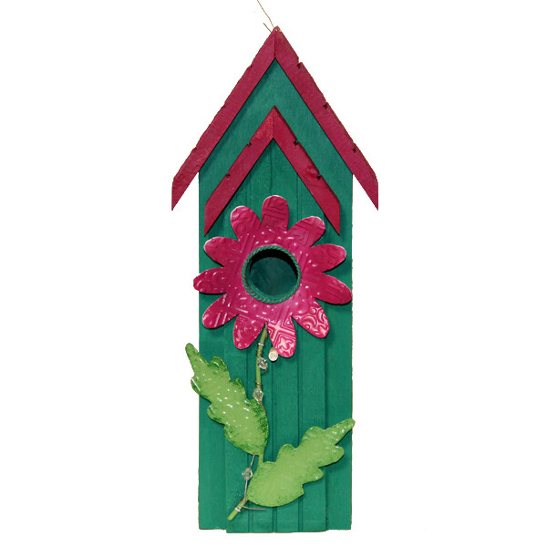 4B925 Bright Flower Birdhouse