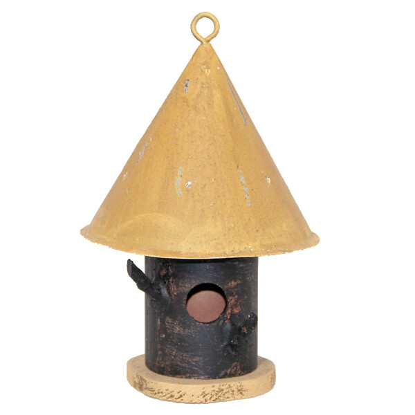 4B922 Yellow Log Birdhouse