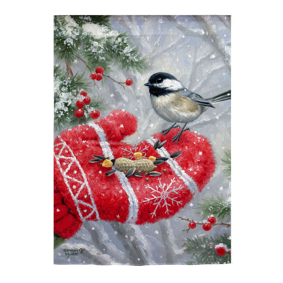 DO245G Chickadee Garden Flag