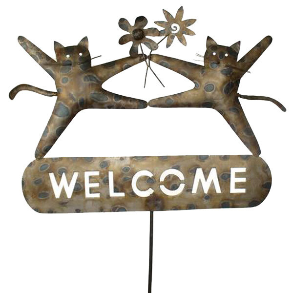 DO523 Dancing Cat Welcome Stake