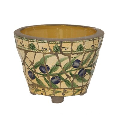 GP212PP Tuscan Mosaic Pot Sm GP212PP Tuscan Mosaic Pot Sm