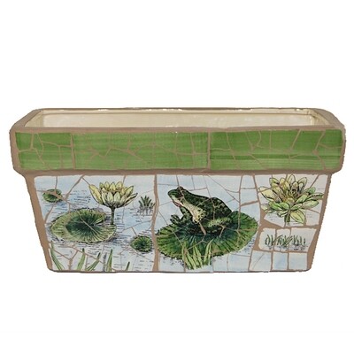 GP220RL Frog Rectangle Pot Lg