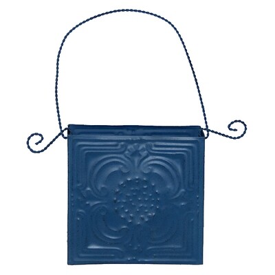 GP287L Blue Embossed Wall Square Lg