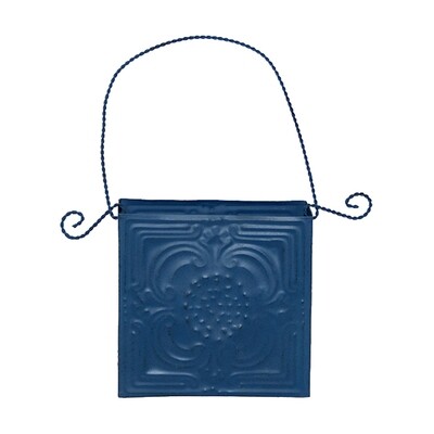 GP287P Blue Embossed Wall Square Sm