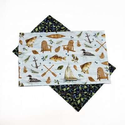 KL848M Blueberry Lake Placemat