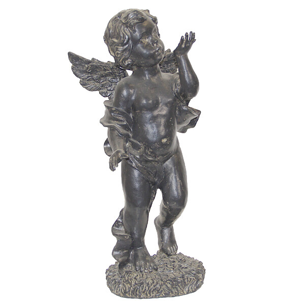 GA3680 Ebony Cherub Standing Angel