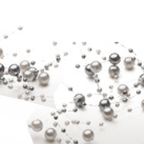 CA910 Silver Matte  Bead Garland