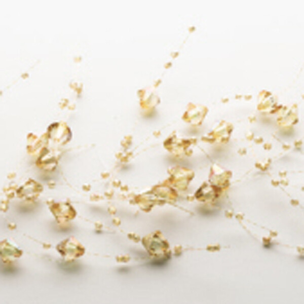 CA943 Irid Amber Bead Garland