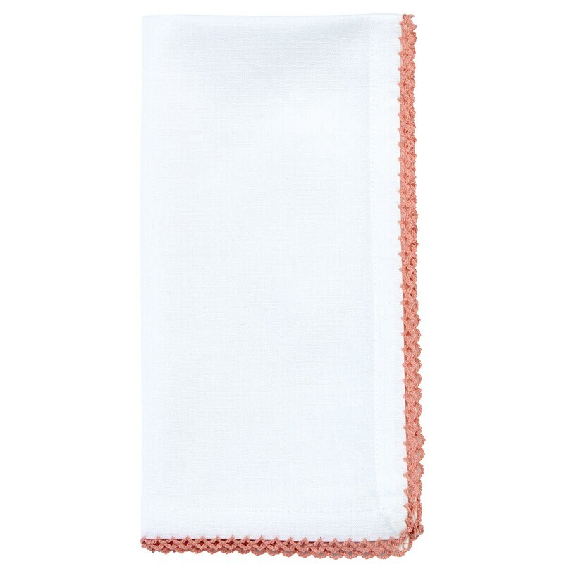 KL510Q Peony Crocheted Edge Square