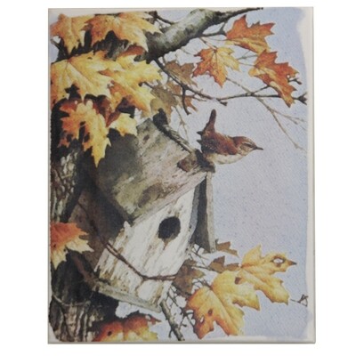 CV318 Autumn Birdhouse Canvas