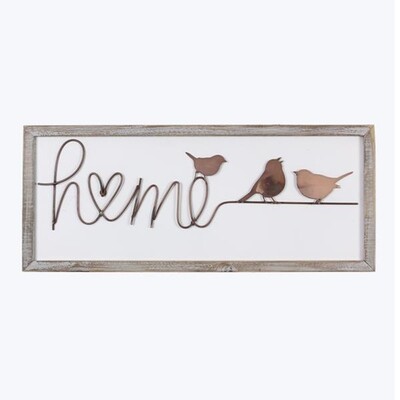WL132 Home Wooden Sign