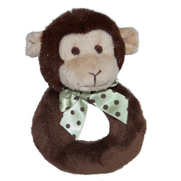 NL576R Monk Plush Rattle