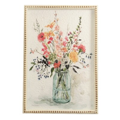 TG218 Framed Wildflower Bouquet on Paper