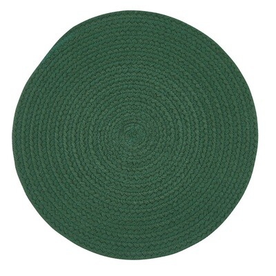 BI505 Green Braided Round Mat
