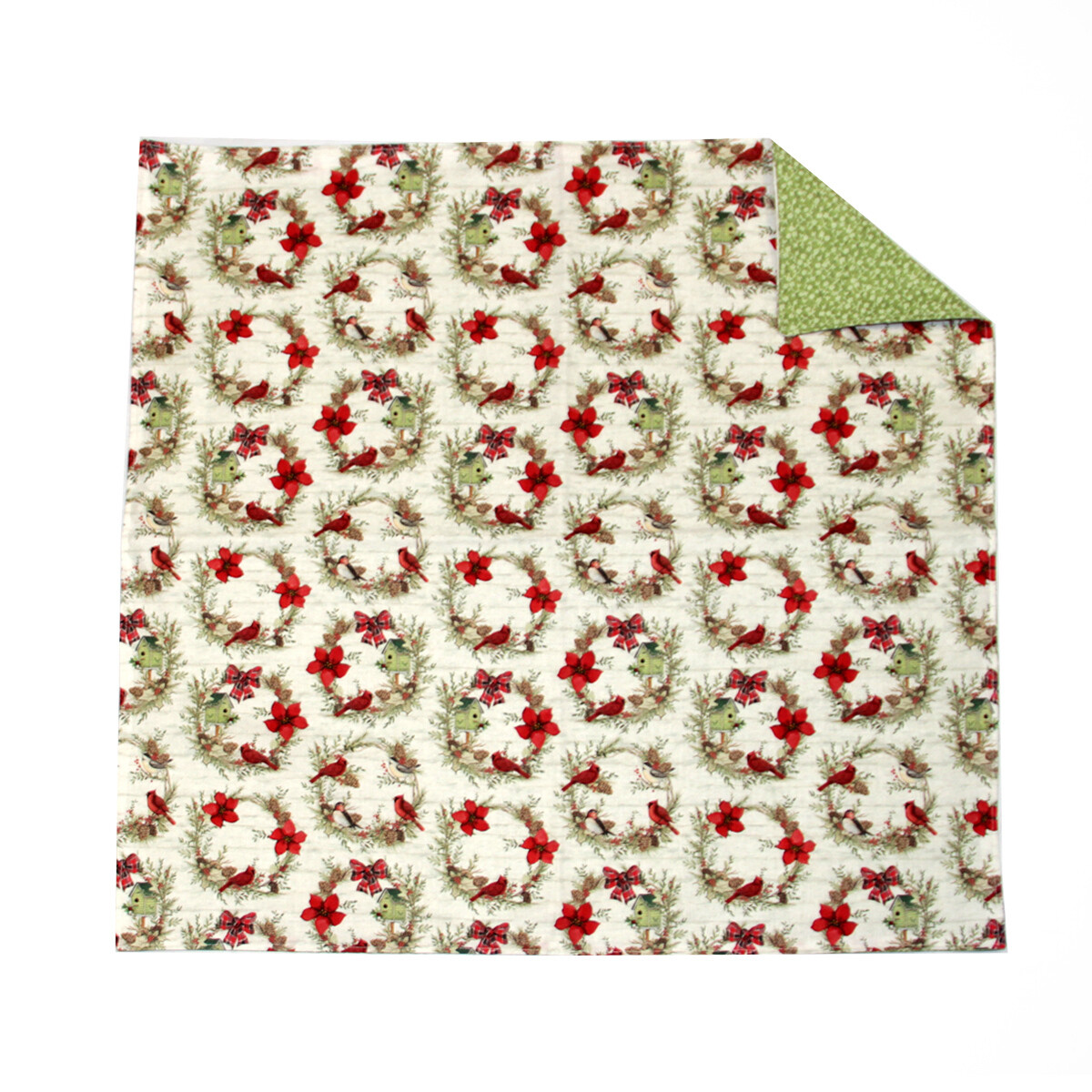 KL856Q Cardinal Wreath Square