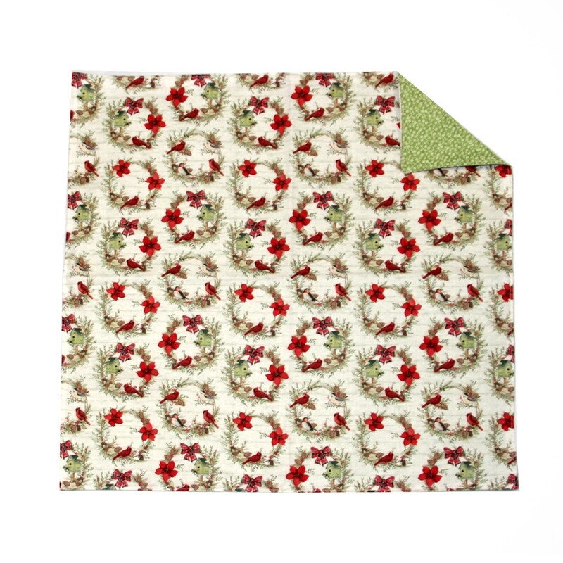 KL856Q Cardinal Wreath Square
