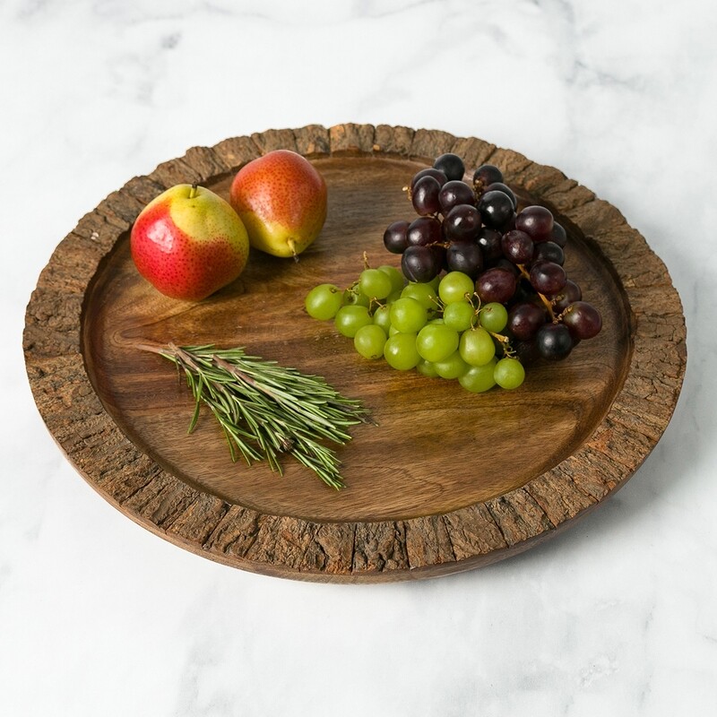 PL900R Live Edge Round Platter