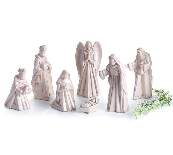 XH509 Modern Pearl Finish Nativity
