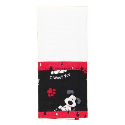 KL821T Dog Watermelon Towel