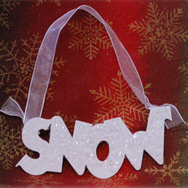 XO230 SNOW Chunky Word Lg