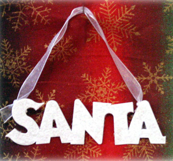 XO233 Santa Word Lg