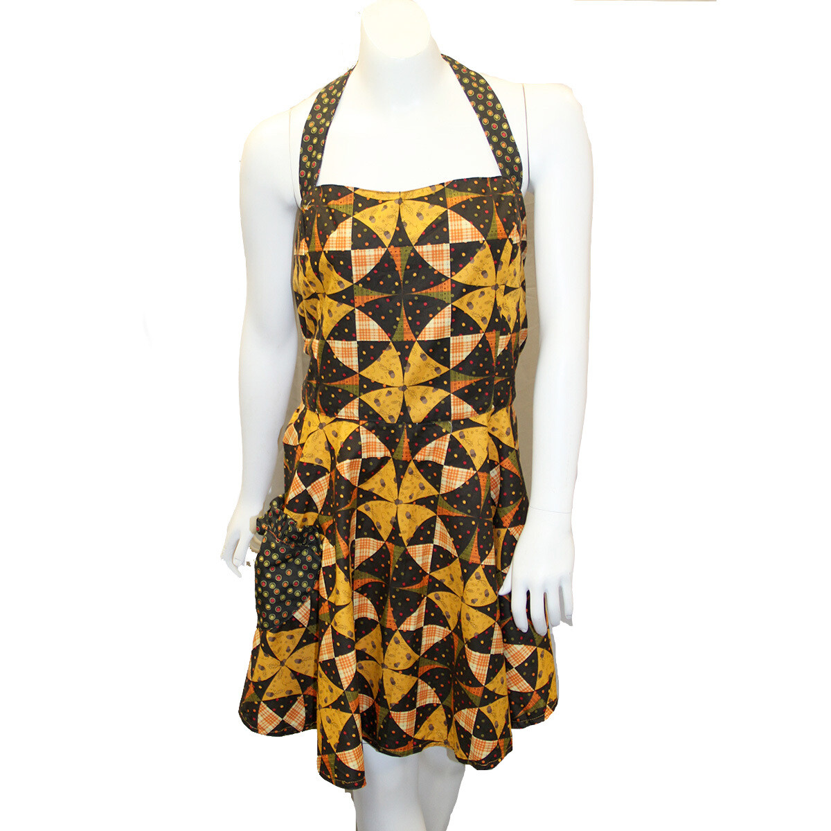 KL828A Autumn Dot Apron