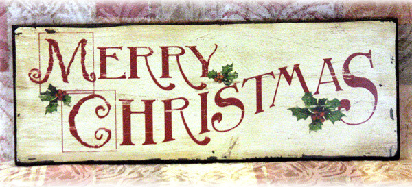 XS110 Merry Xmas Wooden Sign