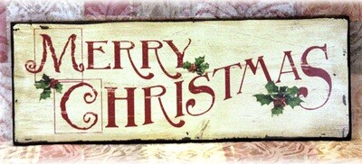 XS110 Merry Xmas Wooden Sign