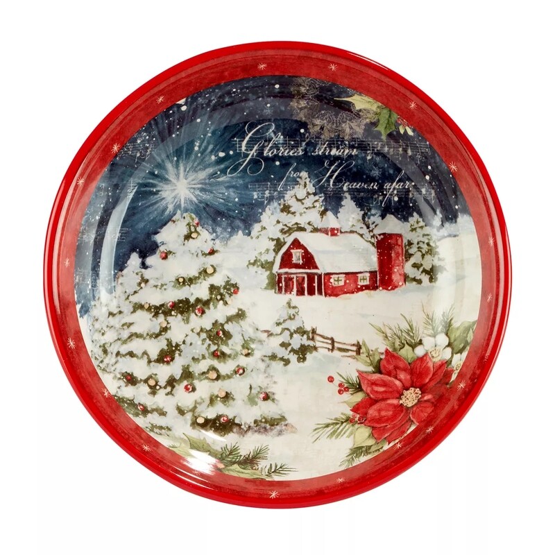 BW052 Silent Night Pasta Bowl