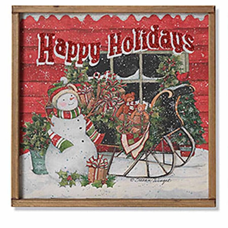XS395 Frosty Framed Sign