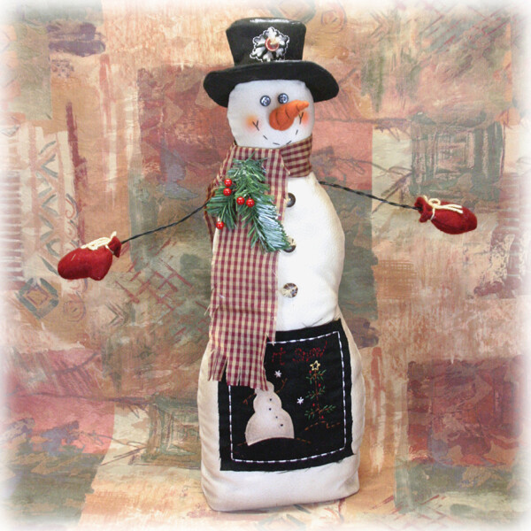 XU325 Standing Snowman with Applique