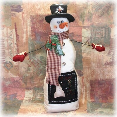 XU325 Standing Snowman with Applique